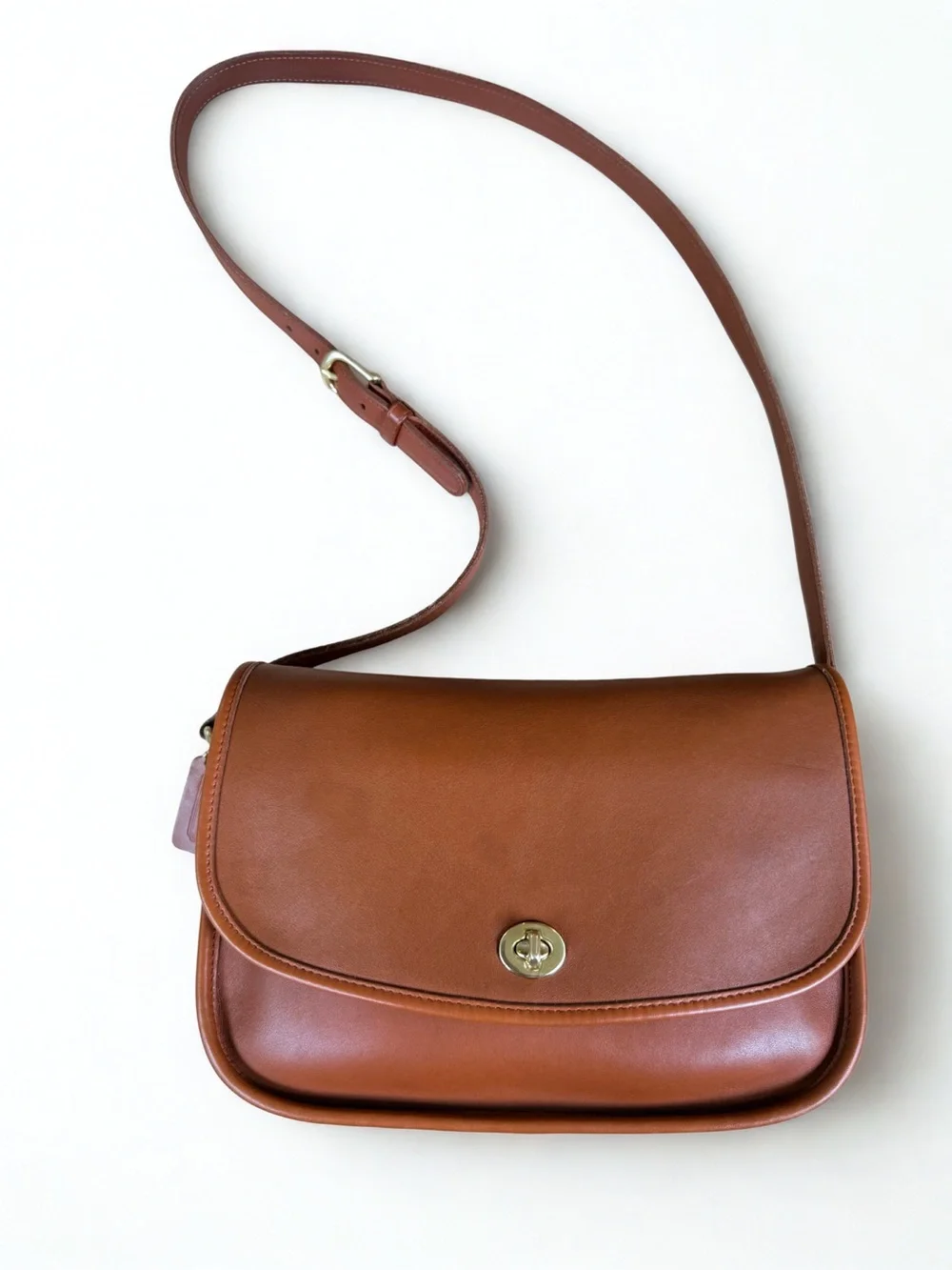 ✨ Restored Vintage Coach British Tan Leather City Bag 9790 | Crossbody